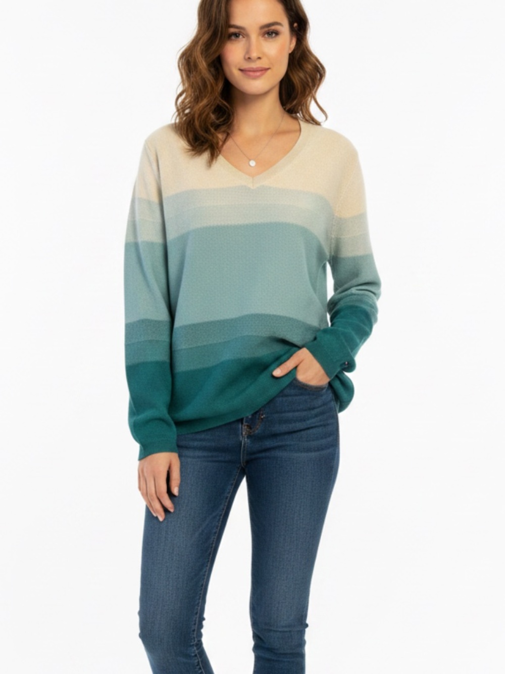 Tommy Hilfiger shades of blue sweater Lg